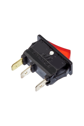 Tek-iş Işıklı Tekli Anahtar On Off Işıklı Anahtar Elektrkli Cihaz Anahtarı