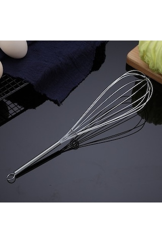 28cm Tarzı Çok Fonksiyonlu Döner Manuel Yumurta Çırpıcı Mikser - Mini Mutfak Aleti - Yumurta Çırpma Fırın Aracı - Meta Ahşap