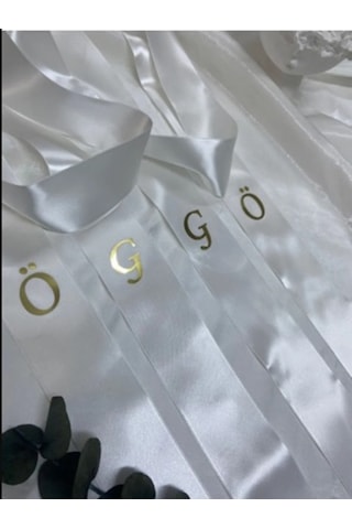 Gelin Damat Isimli Tören Takı Kurdelesi 2 Adet B-47