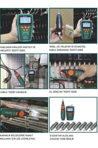 Proskit Mt-7071 Kablo Mesafe Toner Ve Prob Kit Network