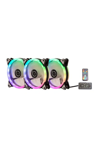 Performax Aurora Rgb 120Mm 3'Lü Fan Kit Kumandalı