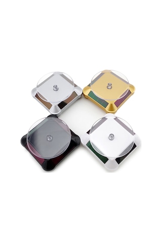 Monyee Güneş Enerjili 360 Döner Sergi Tabanı - Kuyumculuk, Telefon, Saat İçin Siyah Seri Standı