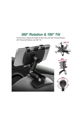 Liangmei 360 Derece Rotasyon Araç Telefonu Tutucu Standı