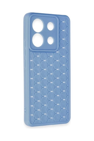 Newface - 231 - Xiaomi Redmi Note 13 Pro 5g Kılıf Petek Silikon Kapak - Csmo-tex - - Mavi