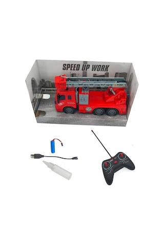 Uzaktan Kumandalı İtfaiye 1/18 Ölçek 5 Fonksiyonlu