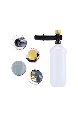 Yunboo Stihl Ve Huter Yıkama Makineleri İçin Köpük Oluşturucu - 60-180 Bar Basınç Aralığı, Ayarımsız Köpük Açısı, 1 Litre Hacimli