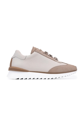 Tamer Tanca Kadın Hakiki Deri Bej Sneakers & Spor Ayakkabı 1201 4004 Bn Ayk Y26 Bej Fltr/bej Suet