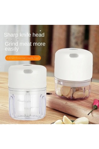 Maoyaya Elektrikli Sarımsak Kıyıcı, Taşınabilir Sebze Doğrayıcı 100 Ml Çok Renkli Çok Renkli
