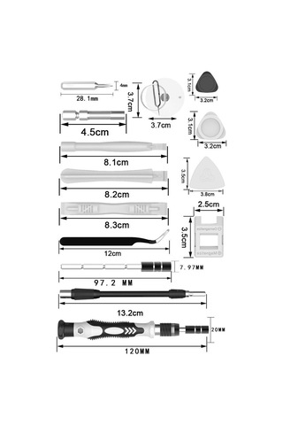 Cc Globall 122'sı 1 Arada Çok Işlevli Hassas Bakım Araç Seti