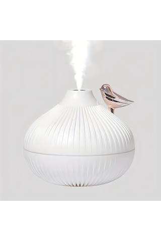 Techbloom 1 X 10 14 Oz Led Işık Soğuk Buhar Nemlendirici Usb Aromaterapi Difüzör Taşınabilir Mini Oda Nemlendirici White