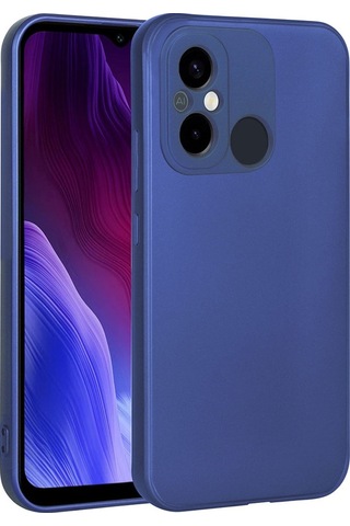 Xiaomi Redmi 12c Kılıf Zore Premier Silikon Kapak Saks Mavi