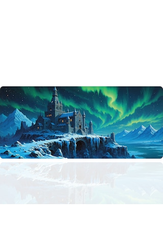90x40 Cm Şato Desenli Oyuncu Gaming Mouse Pad Kaymaz Kauçuk Taban Fare Altlığı Xxl Mousepad Catle Serisi 004