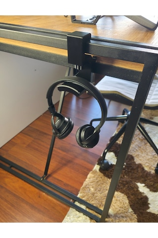 Masa Altı Kulaklık Askısı Yeni Düzen - Masa Kalınlık 2-3 Cm