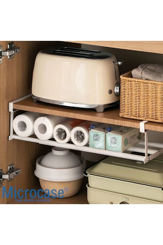 Microcase Dolap İçi Ekstra Alan İçin Metal Ayakkabı Standı 10x20x40-65 Cm 4 Adet Al5457 Siyah