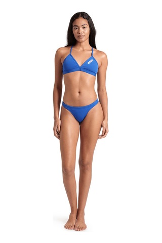 Arena Team Swim Top Tie Back Solid Kadın Mavi Yüzücü Bikini Üstü 004768720 Mavi