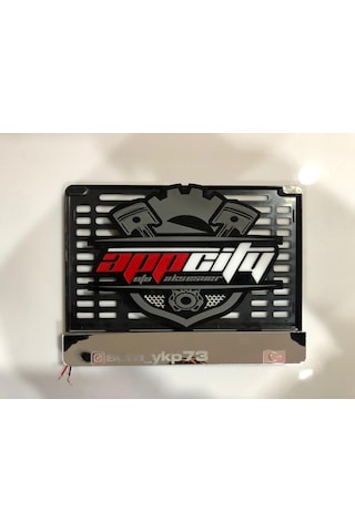 Isminize Özel Krom Işikli Motor Plakalik (Metalik Krom Gri Zemin) 303346656