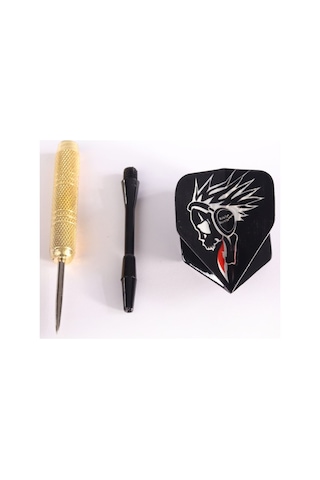 Delta 18 Gr. Dart Oku 3 Lü Set - Çelik Uç + Pirinç Gövde + Renkli Kanat - Dart Oku Seti