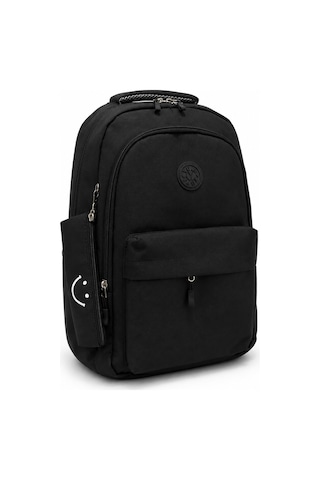 Vıatox Lss-2031 Unisex Okul Sırt Çantası Öğrenci Günlük Seyahat Tatil Spor Yürüyüş Seyahat Gezi Kamp Günlü Siyah