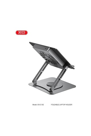 Delux Serisi Cihaz Çalışma Ofis C182 Fanlı Metal 360 Dönebilen 17,3 İnç Standı
