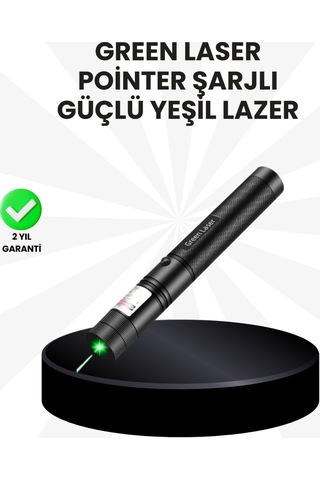 Yüksek Güçlü Yeşil 5000mw Şarjlı