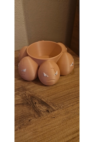 Exeggcute Pokemon Figür Kase Şeklinde