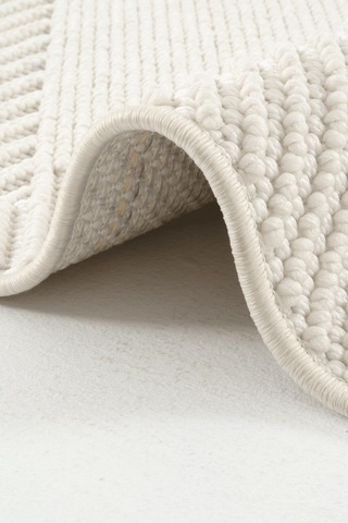 Venti 191454 Krem - Modern Daire Desenle Krem Halı Estetiği Krem