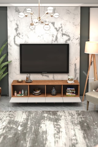 Bohem Tv Ünitesi 180 Cm Mdf Kapak Beyaz