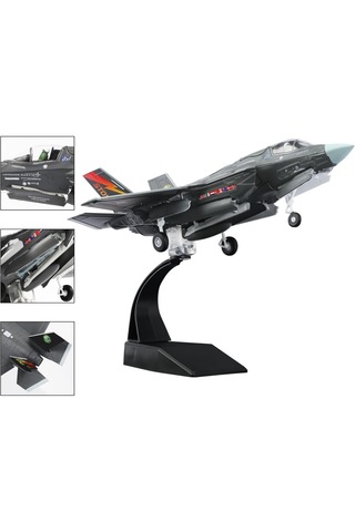 1/72 Ölçek F35 Savaş Uçağı Maketi 22x15x7 Cm Dekoratif Model Uçak .