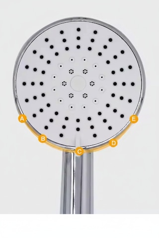 Galaxy 5 Fonksiyonlu Krom Duş Başlığı Kireç Kırıcılı El Duşu Krom