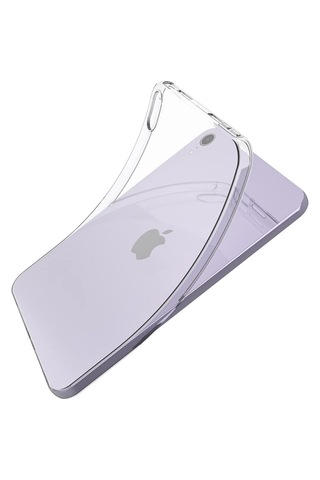 Ukscase Apple Uyumlu iPad  Mini 6 2021 Ve Mini 7 2024 8.4'' Şeffaf Silikon Kılıf Arka Kapak