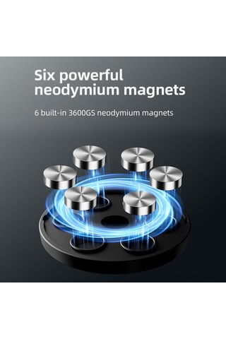 Suofeng Telesın Manyetik Kamera Tutucu - 360 Dönebilir Alüminyum Alaşım Başlık, Gopro 11/10 Uyumlu Siyah