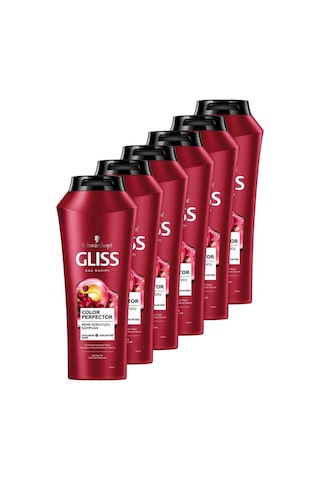 Gliss Glıss Color Perfector Renk Koruyucu Şampuan 6 x 500 ML