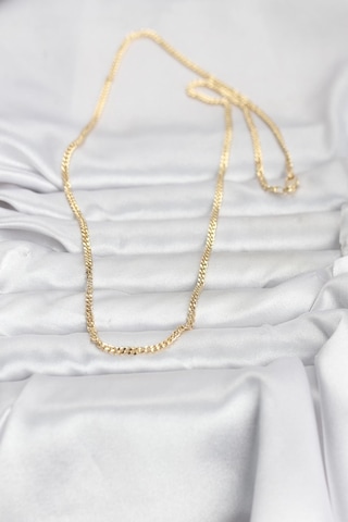 Cm 14k Gold Renk 60 Cm Zincir Kadın Kolye - Lisinya Altın