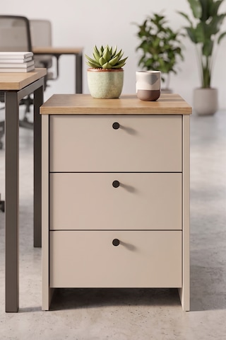 Robin Home Opus 45x40 Cm 3 Çekmeceli Ofis Keson Komodin Sepet-kumsal