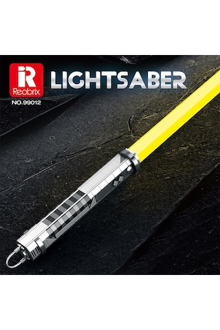 Reobrix 99012 Işın Kılıcı Sarı Yaratıcı Yapı Blok Seti Building Blocks Lightsaber - 598 Parça