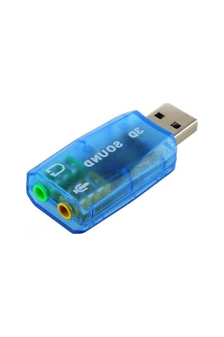 Hytech HY-U705 5.1 USB Ses Kartı Mavi