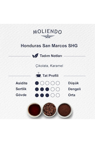 Moliendo Honduras San Marcos Shg Pratik Filtre Kahve 10 x 10 G