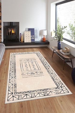 West Home Dijital Baskı Yıkanabilir Kaymaz Taban Salon Halısı Mutfak Halısı Yolluk Ve Banyo Paspası Wh 435 Beige