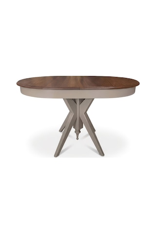 Vintera Açılır Oval Ahşap Mutfak Masası 80x120 Ceviz
