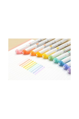 Zebra Mildliner Çift Taraflı Işaretleme Kalemi 5'li Set Pastel Re