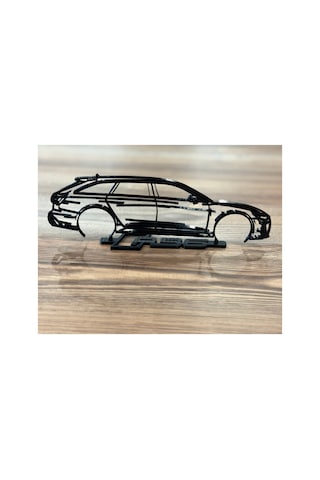 Audi Rs6 Silüet Duvar Dekoru - 3d Baskı Dekoratif Obje, Masaüstü Aksesuar