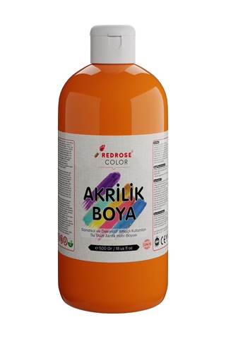 Turuncu Akrilik Boya 500 Gr