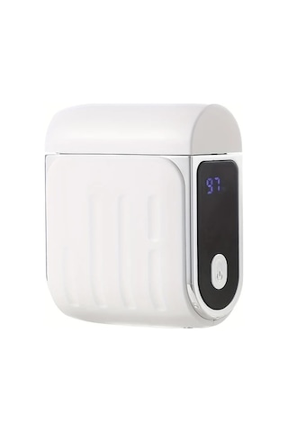 Willowhaven Beyaz Akıllı Elektrikli Tırnak Makasları Anti Sıkıştırma Parlatma Aydınlatma Taşlama Uzun Pil Ömrü Taşınabilir Premium Ambalaj Ideal Hediye Halloween