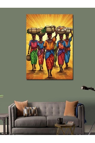 Kanvas Tablo Afrikalı Kadın İşçileri 100cmx140cm