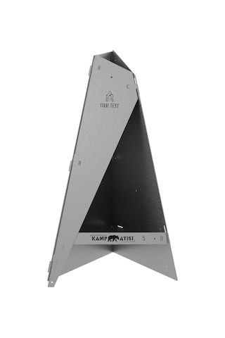 Kamp Ayısı Blazepeak Katlanabilir Outdoor Piramit Soba Ve Taşınabilir Bahçe Şöminesi 3mm Galvaniz Çelik