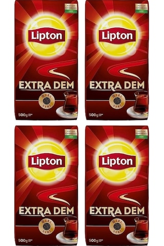 Lipton Extra Dem Siyah Dökme Çay 4 x 500 G