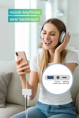 Usb 2.0 Lightning Otg Dönüştürücü - Apple Uyumlu iPhone Tak Çalıştır Adaptör