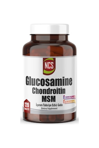 Ncs Glucosamine Chondroitin Msm Hyaluronic Acid Boswellia 120 Tablet