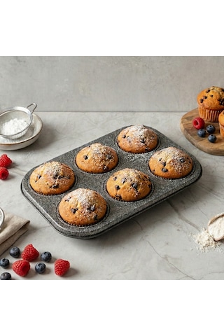 Guardini 6 Lı Muffin Kalıbı 27x18 Cm Renkli