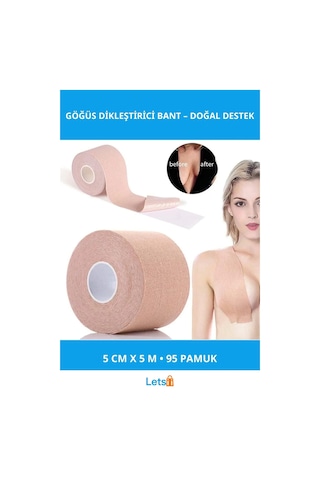 Göğüs Dikleştirici Bant %95 Pamuk 5cm X 5m 1 Adet